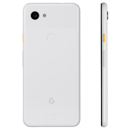 Pixel 3a in Clearly White